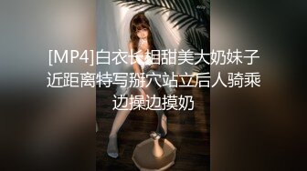 [MP4]白衣长相甜美大奶妹子近距离特写掰穴站立后人骑乘边操边摸奶