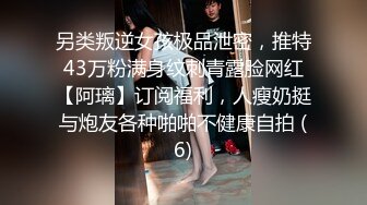 另类叛逆女孩极品泄密，推特43万粉满身纹刺青露脸网红【阿璃】订阅福利，人瘦奶挺与炮友各种啪啪不健康自拍 (6)