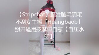 【Stripchat】野性腋毛阴毛不刮女主播「Huangbaob」掰开逼用按摩棒自慰【自压水印】