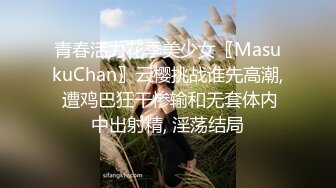 青春活力花季美少女〖MasukuChan〗云樱挑战谁先高潮, 遭鸡巴狂干惨输和无套体内中出射精, 淫荡结局