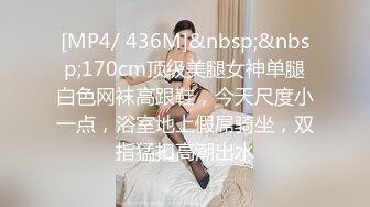 [MP4/ 436M]&nbsp;&nbsp;170cm顶级美腿女神单腿白色网袜高跟鞋，今天尺度小一点，浴室地上假屌骑坐，双指猛扣高潮出水